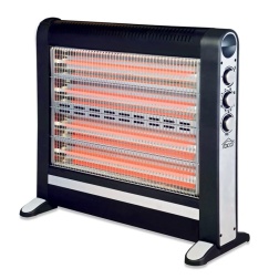 DCG Eltronic SA9724 stufetta elettrica Stufetta al quarzo Interno Nero 2400 W